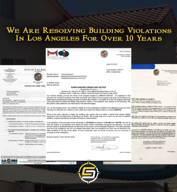 LADBS Notice Letters