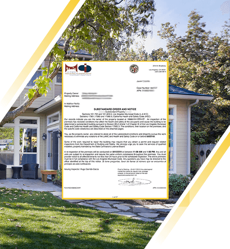 Notice Of Code Violation