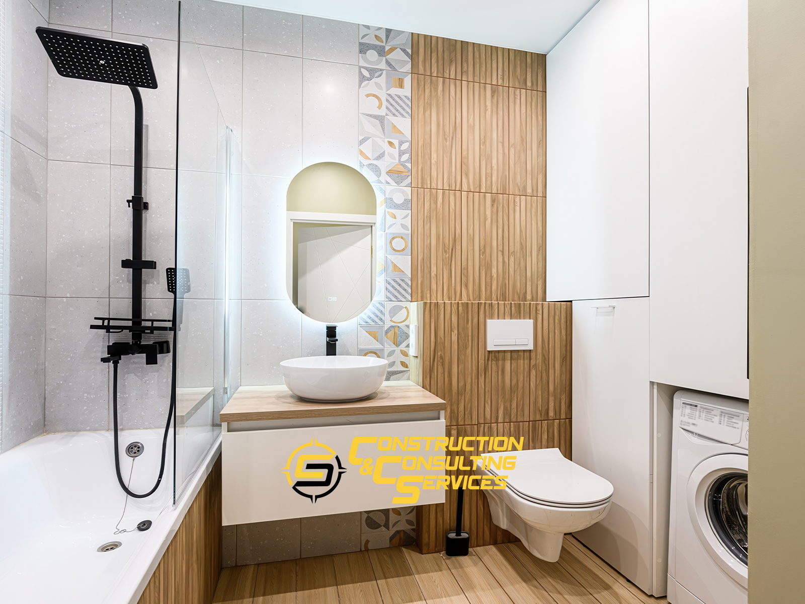 Master bathroom inside an ADU in Tarzana