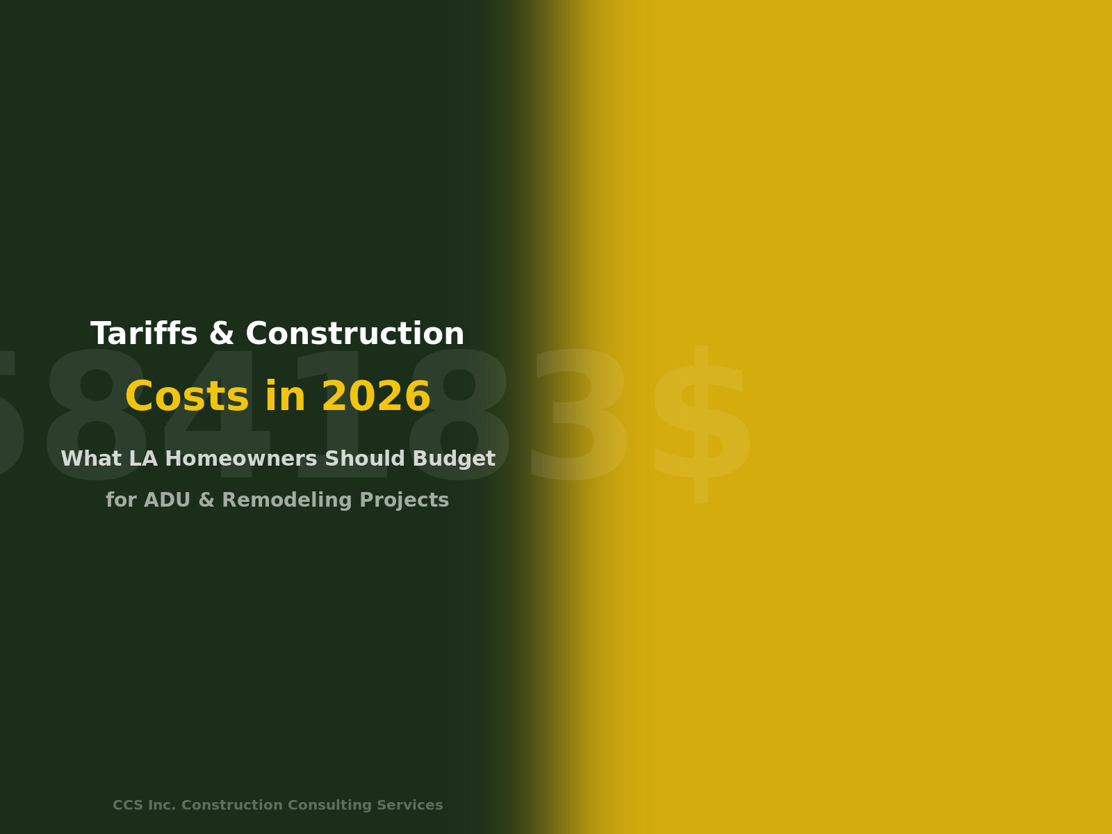 Tariffs and Construction Costs in 2026: What LA Homeowners Should ...